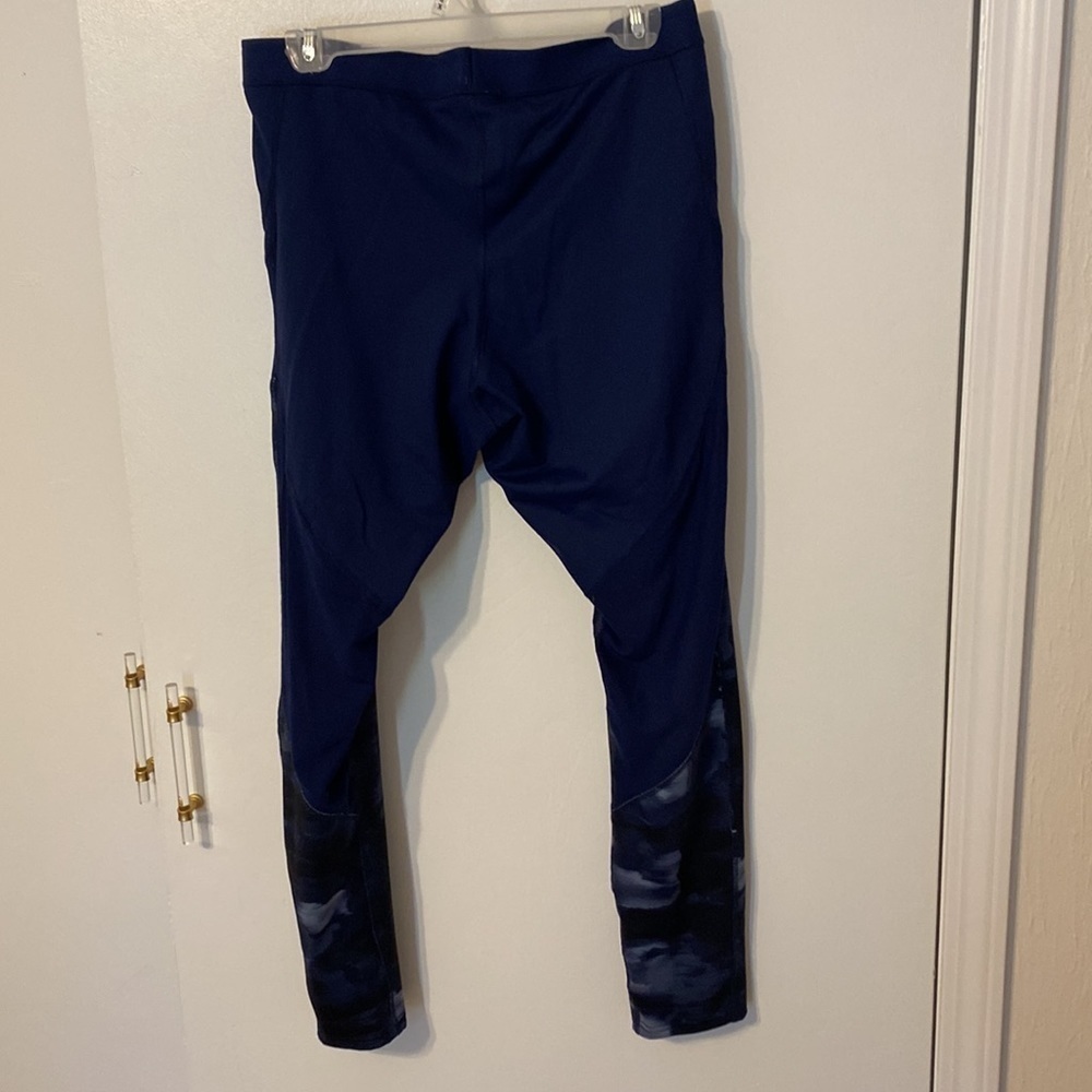 Champion C9 XXL Navy Blue and Sheer Panels Activewear Leggings - Picture 4 of 10